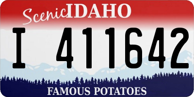 ID license plate I411642