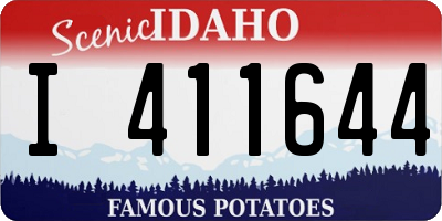 ID license plate I411644