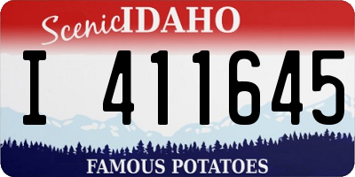ID license plate I411645