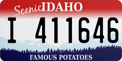 ID license plate I411646