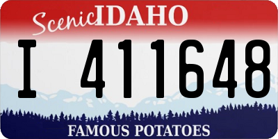ID license plate I411648