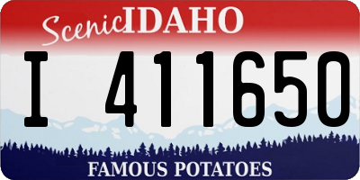 ID license plate I411650