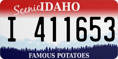 ID license plate I411653