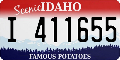 ID license plate I411655
