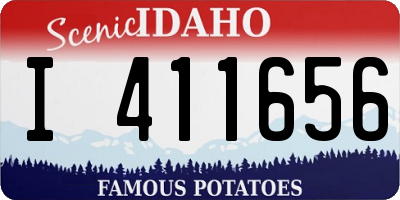 ID license plate I411656