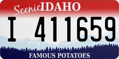 ID license plate I411659
