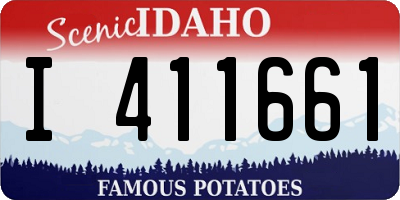 ID license plate I411661