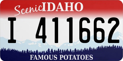 ID license plate I411662