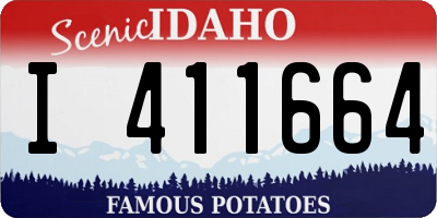 ID license plate I411664