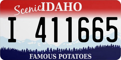 ID license plate I411665