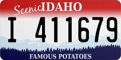 ID license plate I411679