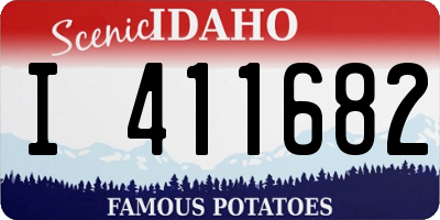 ID license plate I411682