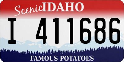 ID license plate I411686