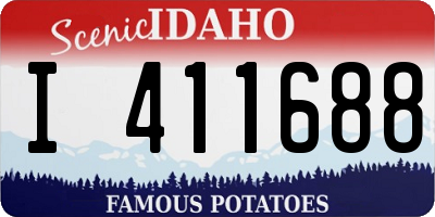 ID license plate I411688