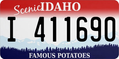ID license plate I411690