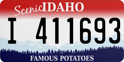ID license plate I411693