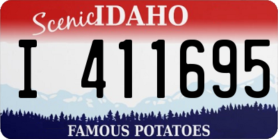 ID license plate I411695