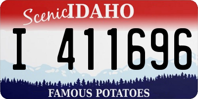 ID license plate I411696