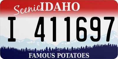 ID license plate I411697