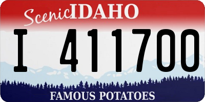 ID license plate I411700