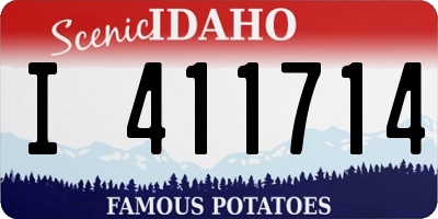 ID license plate I411714