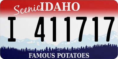 ID license plate I411717