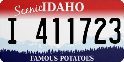 ID license plate I411723