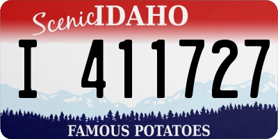 ID license plate I411727