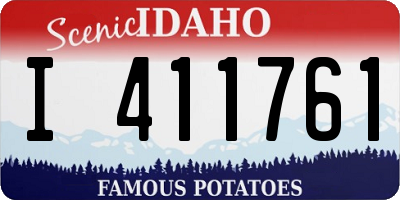 ID license plate I411761