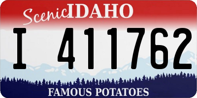ID license plate I411762
