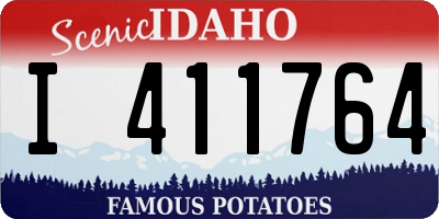 ID license plate I411764