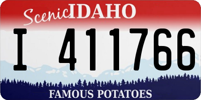 ID license plate I411766