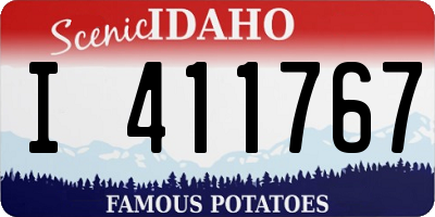 ID license plate I411767