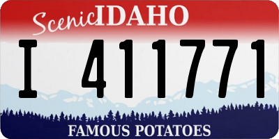ID license plate I411771