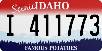 ID license plate I411773