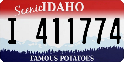 ID license plate I411774