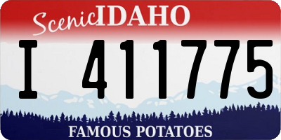 ID license plate I411775