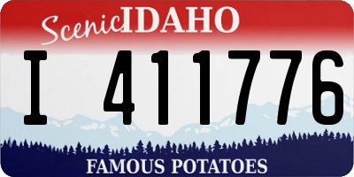 ID license plate I411776