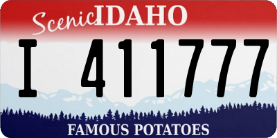 ID license plate I411777