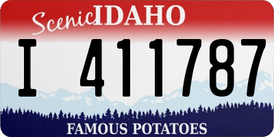 ID license plate I411787