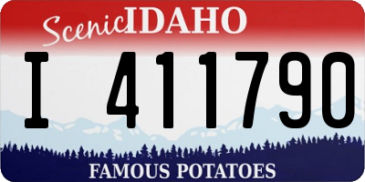 ID license plate I411790