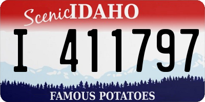 ID license plate I411797