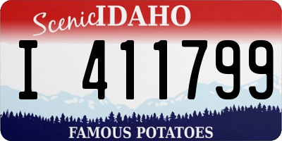 ID license plate I411799