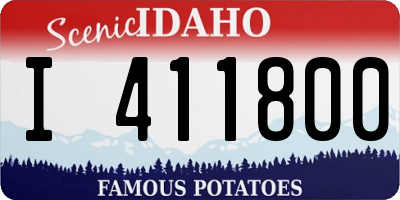 ID license plate I411800