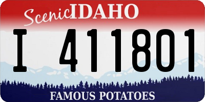 ID license plate I411801
