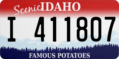 ID license plate I411807