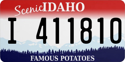 ID license plate I411810