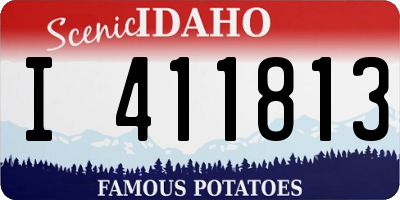 ID license plate I411813