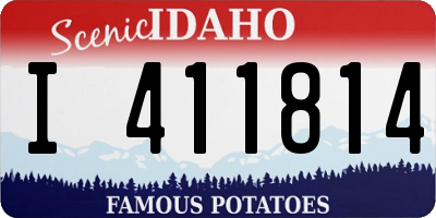 ID license plate I411814