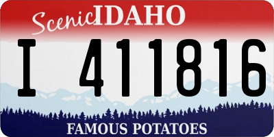 ID license plate I411816